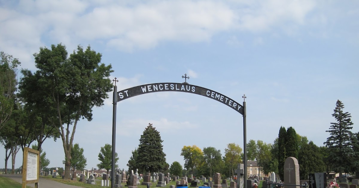 Frank Trnka's Czech Adventure Family gravesites in St. Wenceslaus