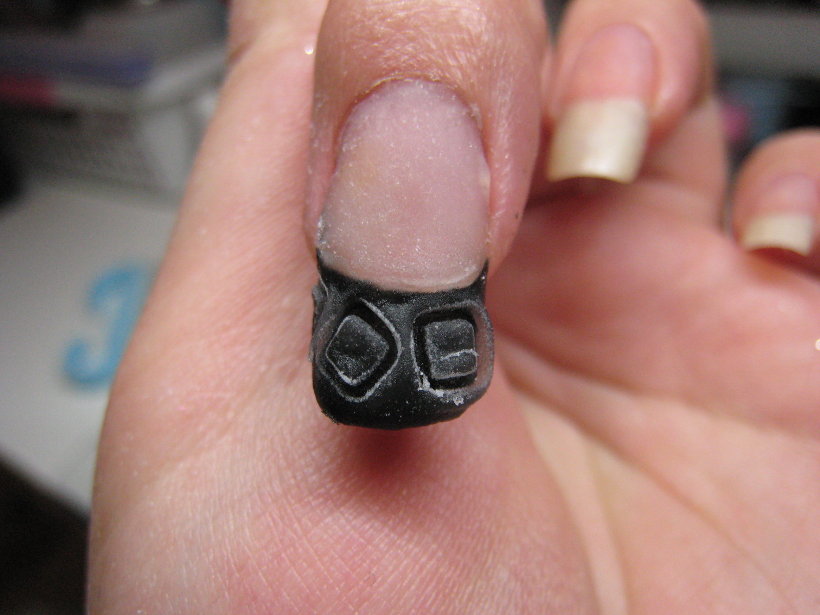 Jin Jin's Adventures Acrylic Overlay Nail Art Using Impression Tools