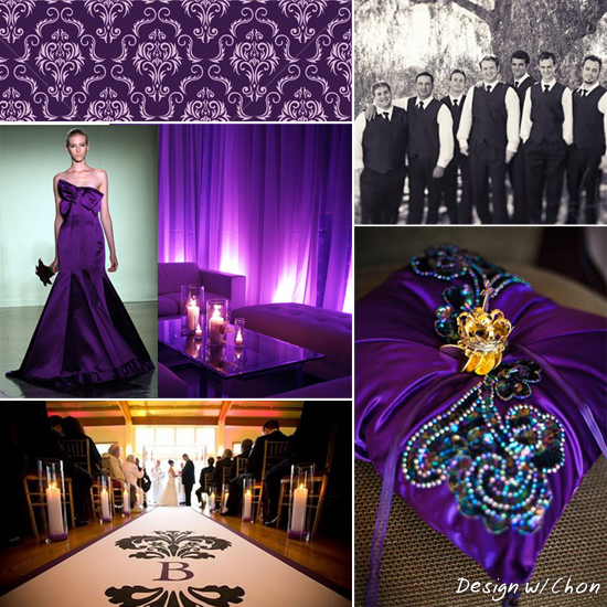 Inspiration Board 12 A Royal Purple Wedding