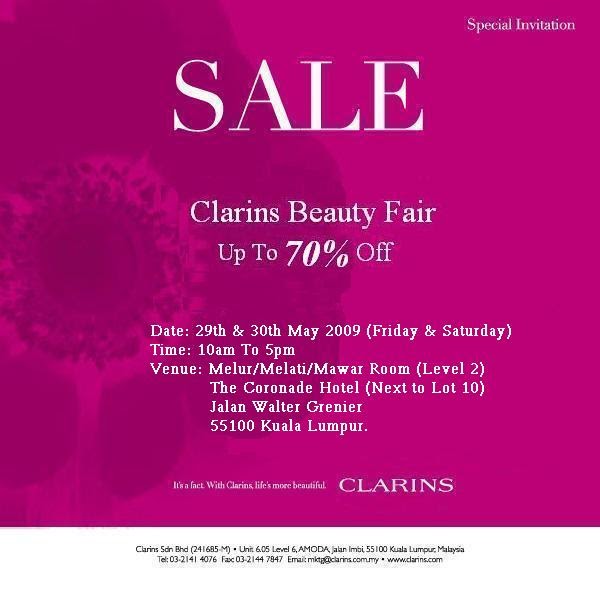 Shazwani Hamid's Blog Clarins Warehouse Sale!