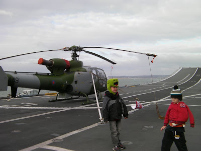 carrier with helicopter
