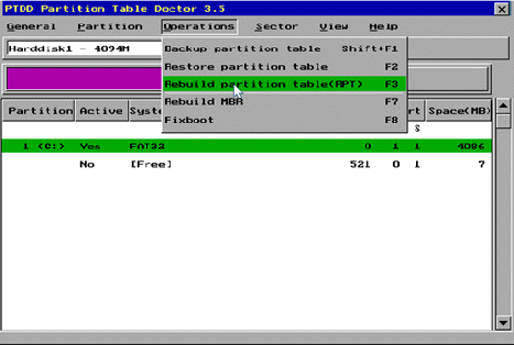 Partition Table Doctor