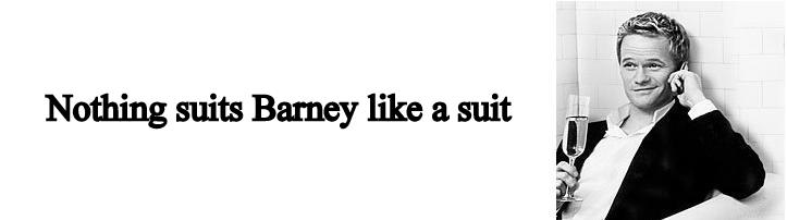 Nothing suits Barney like a suit