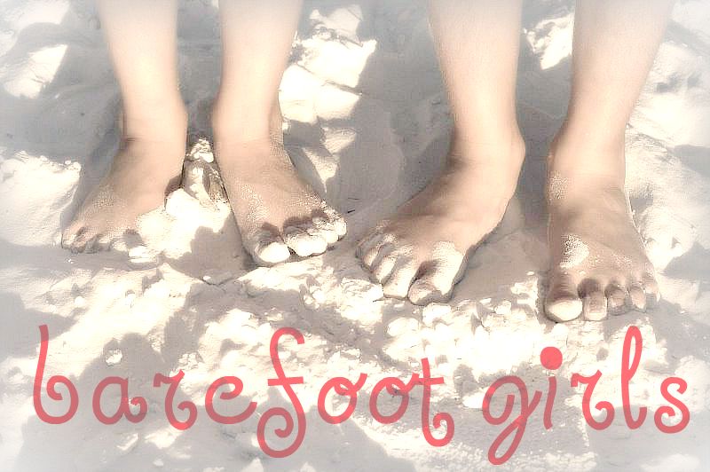 Barefoot girls