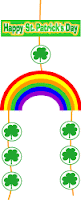 st. patrick's day rainbow mobile paper craft