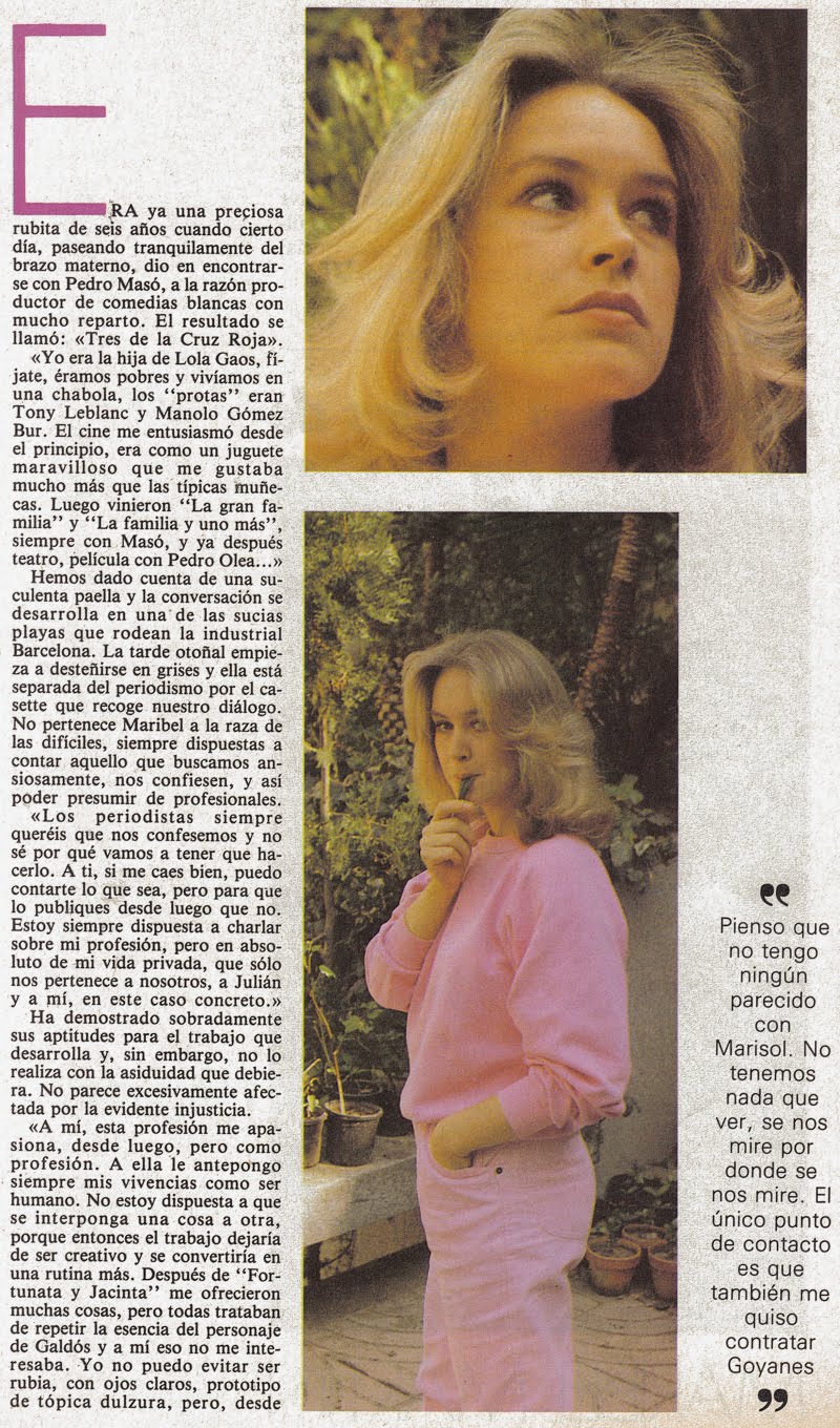 Dias De Viejo Color Ultimas Tardes Con Maribel Martin 1983