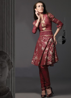 frock and churidar pajama designs