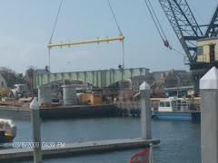 New old section of the Bridge of Lions moving into position