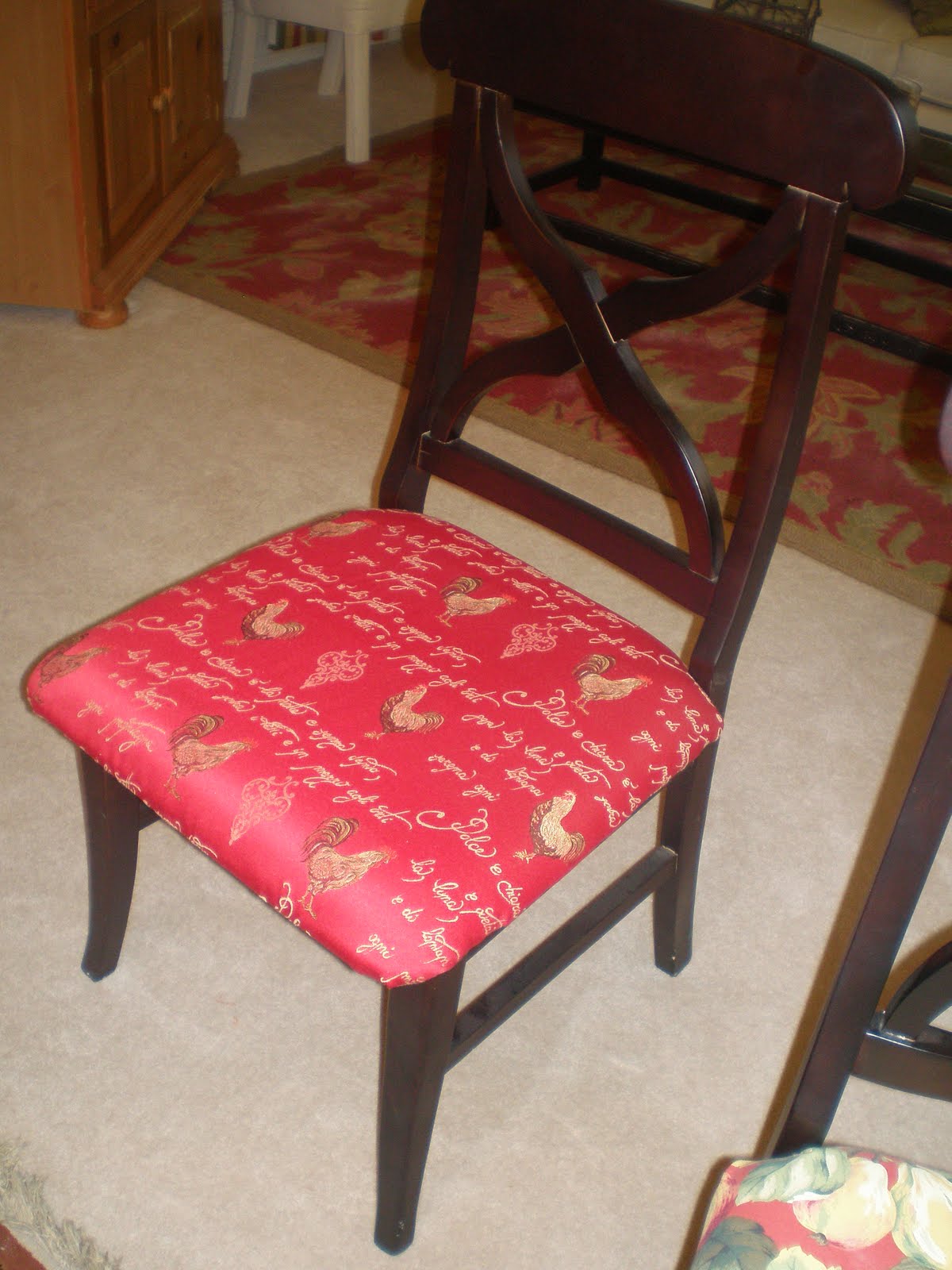 How to recover dining room chair seat using staple gun The Style Sisters