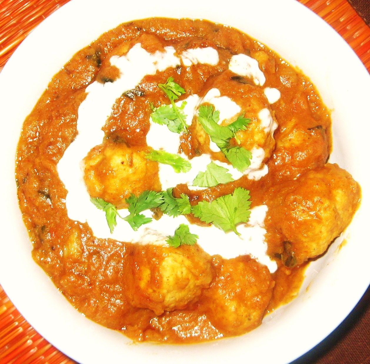 Recipe Rendezvous CHICKEN KOFTA CURRY