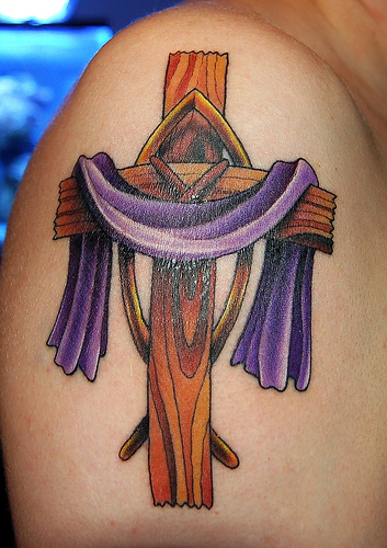 holy cross tattoos.