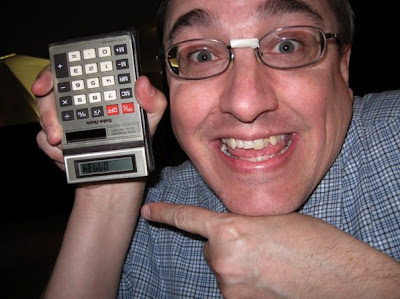 calculator saying hello