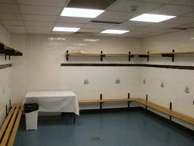 The away team dressing room The away team dressing room