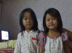 My nieces, Lim Keang and Kim Pheng