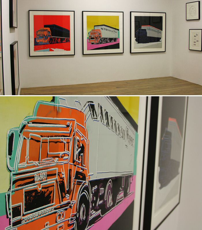 Andy Warhol Collages chez Chantal Crousel