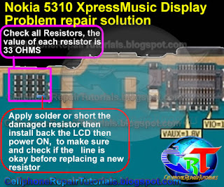 nokia 5310 display problem repair solution