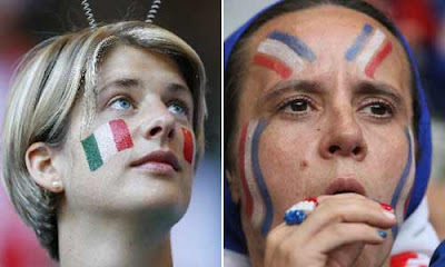 Italy female football fans