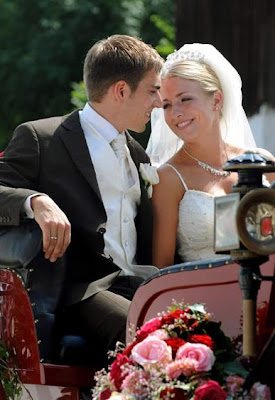 Philipp Lahm and Claudia Schattenberg wedding