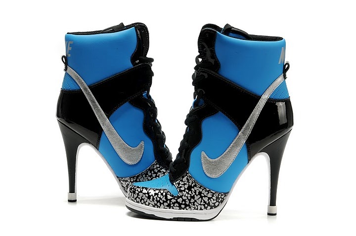 women nike dunks high heels