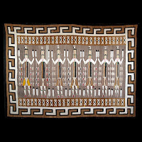 1950s Navajo Handspun Beautiful Yei Weaving