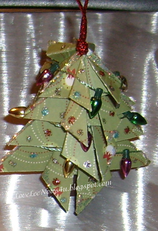 LoveLee Notes Paper Folded Christmas Trees