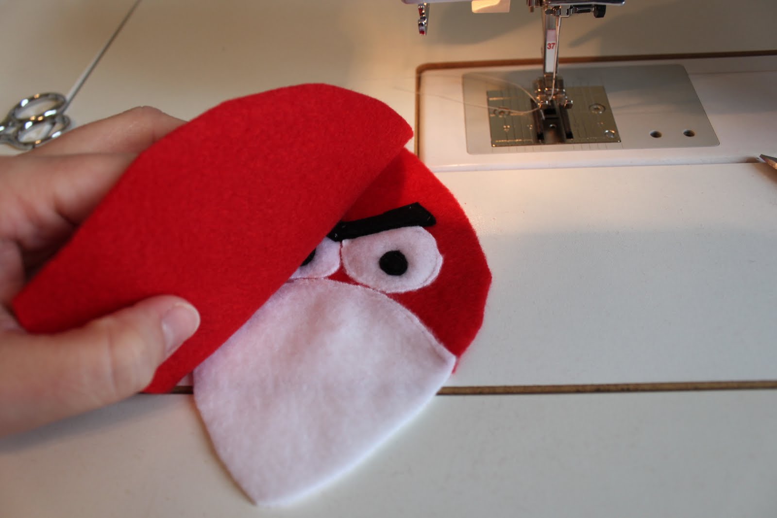 Obsessively Stitching Angry Birds Plush!