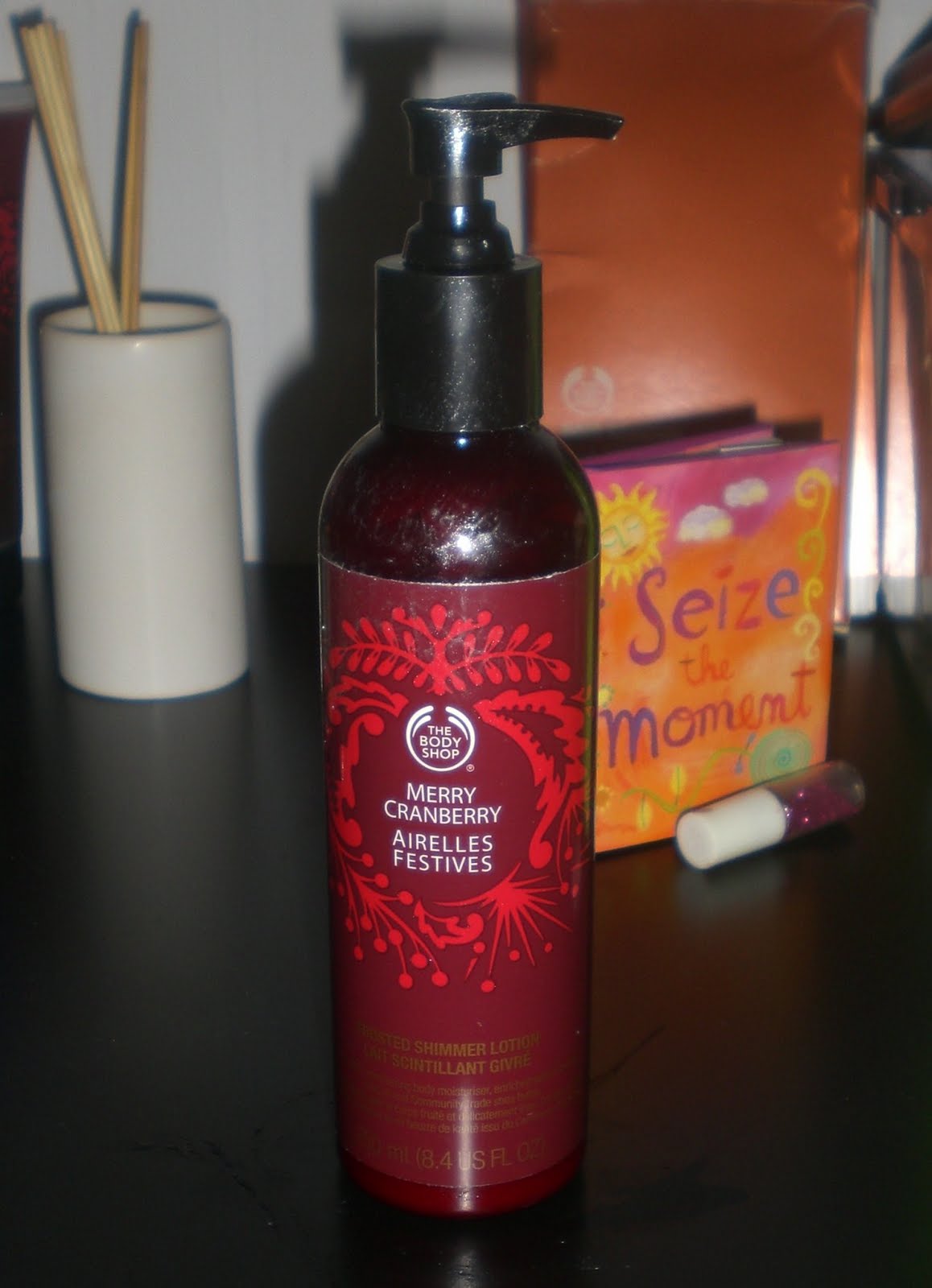 Cotton Candy Fro: The Body Shop Merry Cranberry Shimmer Lotion