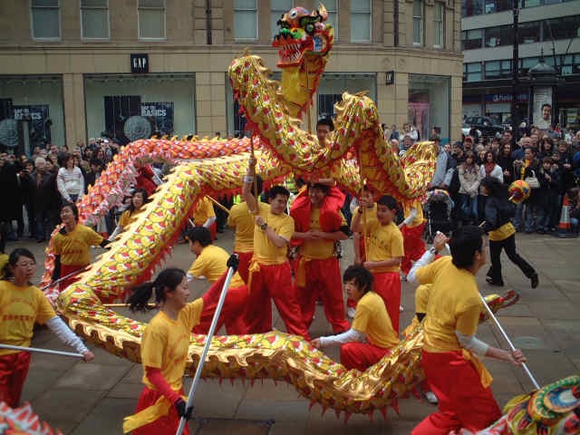 Chinese New Year Cards: Chinese New Year Dragon Dance