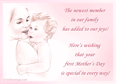 First Mother's Day Greeting Cards