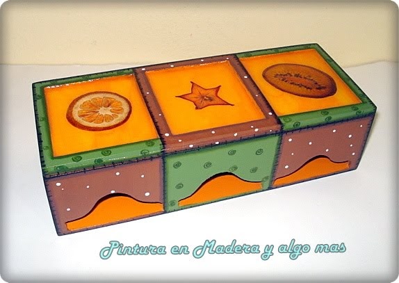 Pintura en Madera y algo mas : CAJA PARA TE – PORTA TE - COCINA -REGALO
