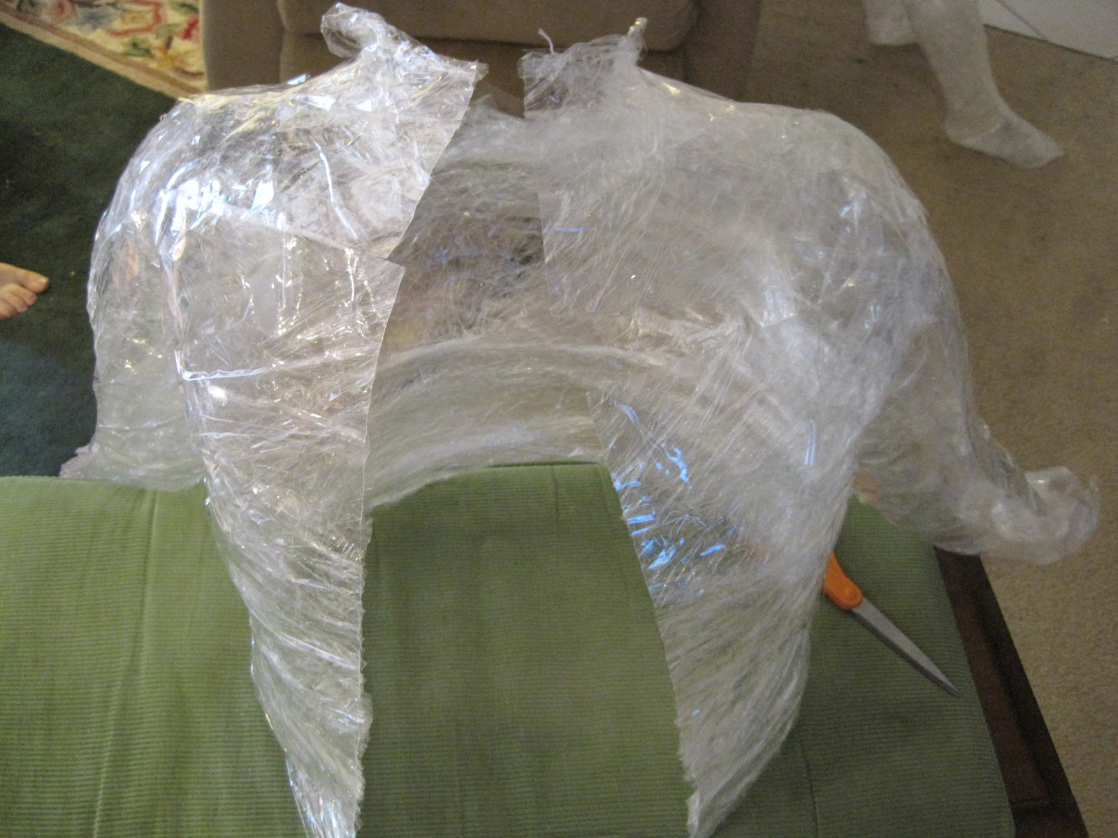 Garden of Forking Paths Packaging Tape Sculpture (top)