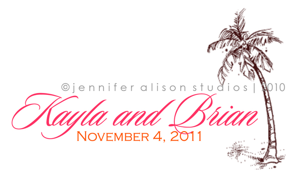 Check Out Kayla Brian's Wedding monograms on Jennifer Alison Designs' 