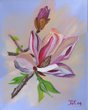 Magnolia acryl op doek