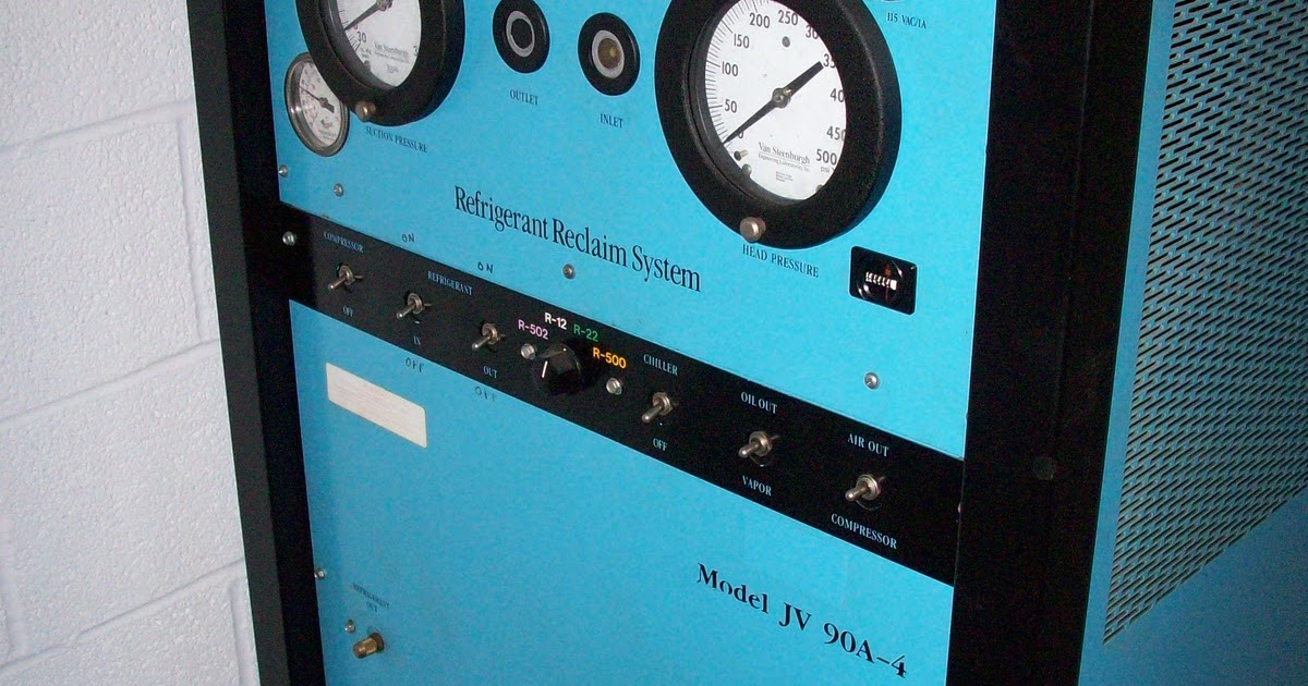 HVAC Equipment Liquidation Sale Van Steenburgh Refrigerant Reclaim