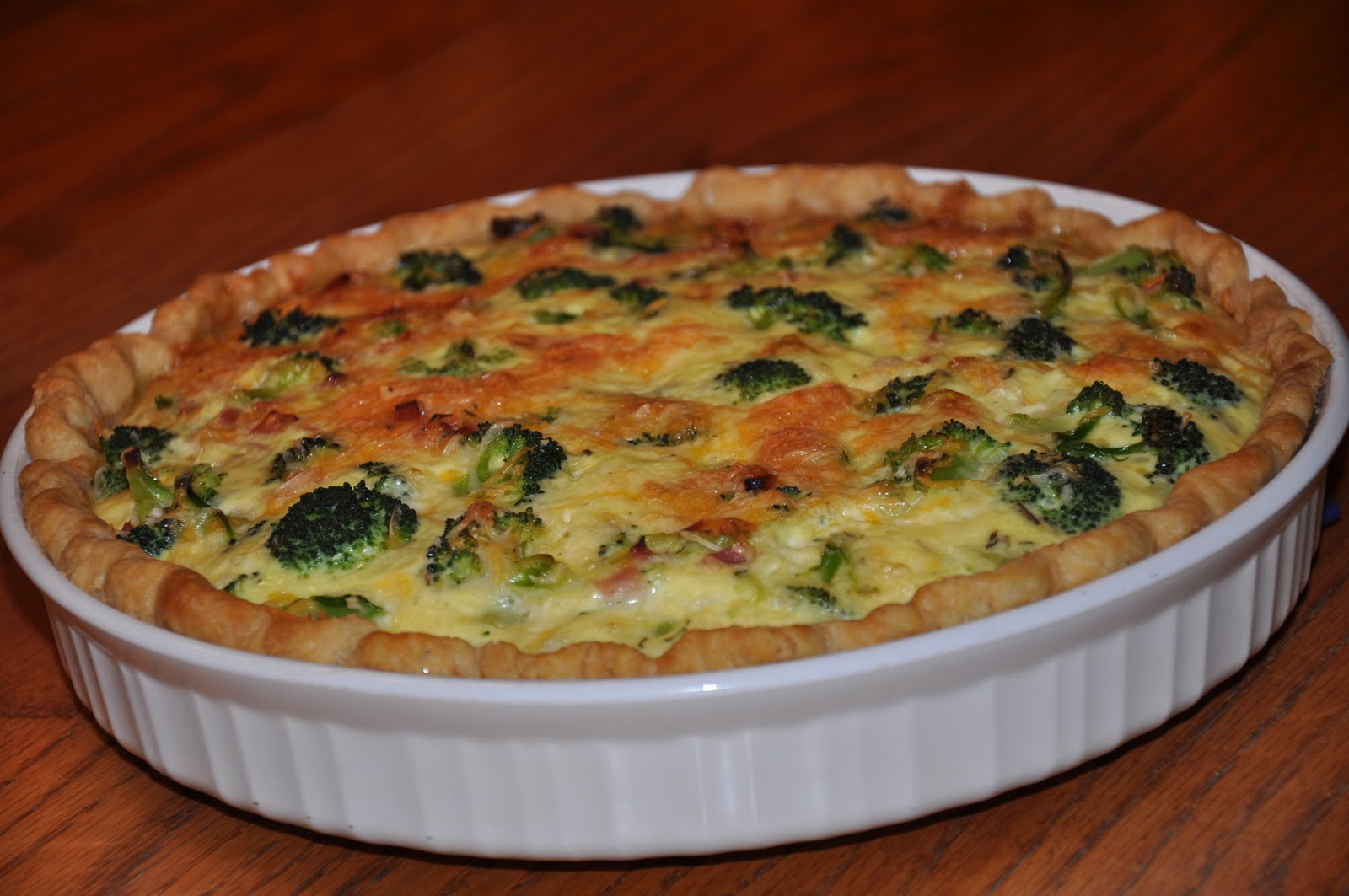 The Changeable Table Holiday's End Broccoli & Ham Quiche