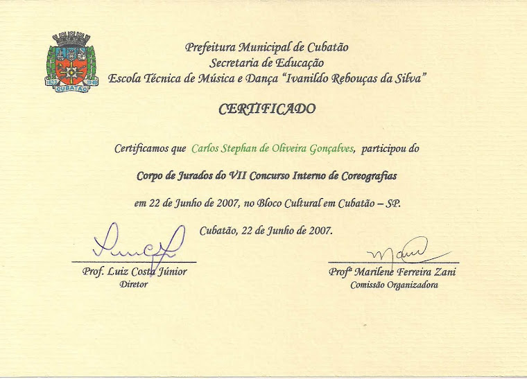 HISTÓRICO DO PROFESSOR STEPHAN