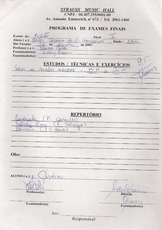 HISTÓRICO DO PROFESSOR STEPHAN