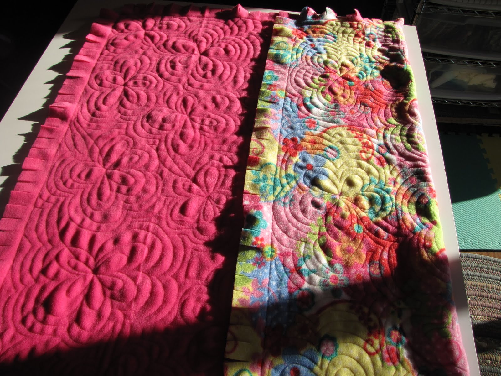 Quilting In The BunkHouse Fleece Blankets