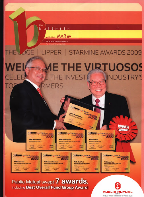 Anugerah Tahun 2009 Yang Telah Dimenangi Public Mutual