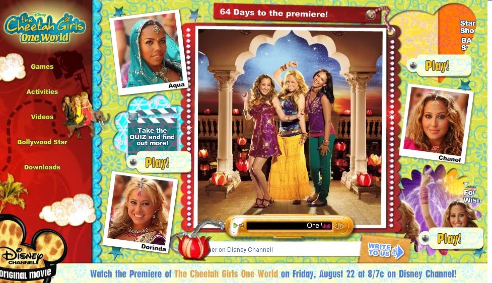 CLOSED: 'THE CHEETAH GIRLS ONE WORLD' OFFICIAL WEBSITE