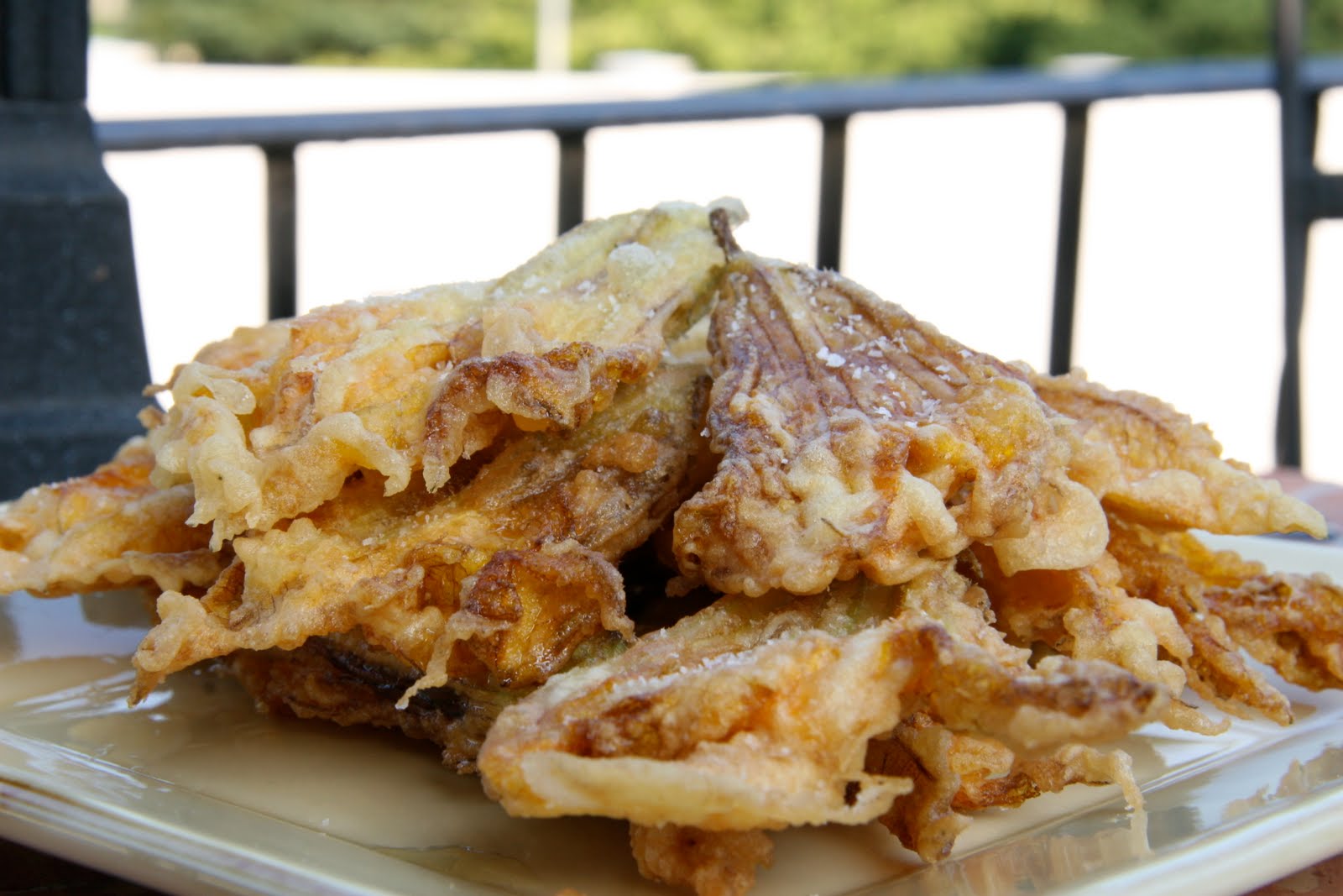 Fried Squash Flowers Local Food Rocks