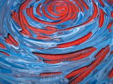 Blue Swirl - Market Painting