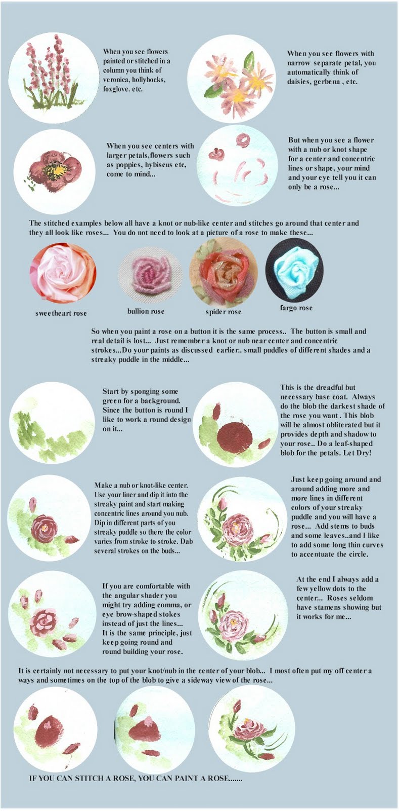 olderrose Button Painting Tutorial