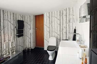Todas Decoracion De La Casa: Baño de lujo en blanco y negro con tina grande