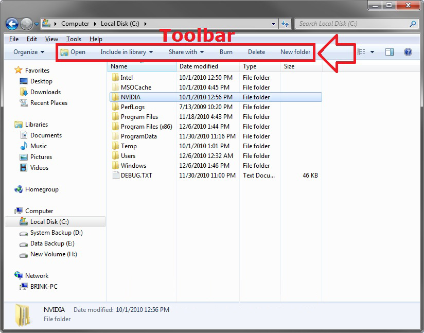BAMLEO Customize Windows Explorer Toolbar Buttons