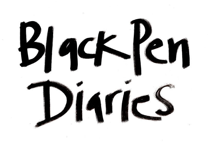 black pen diaries