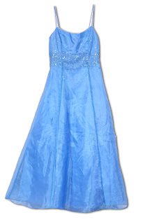 satin light blue maxi dress