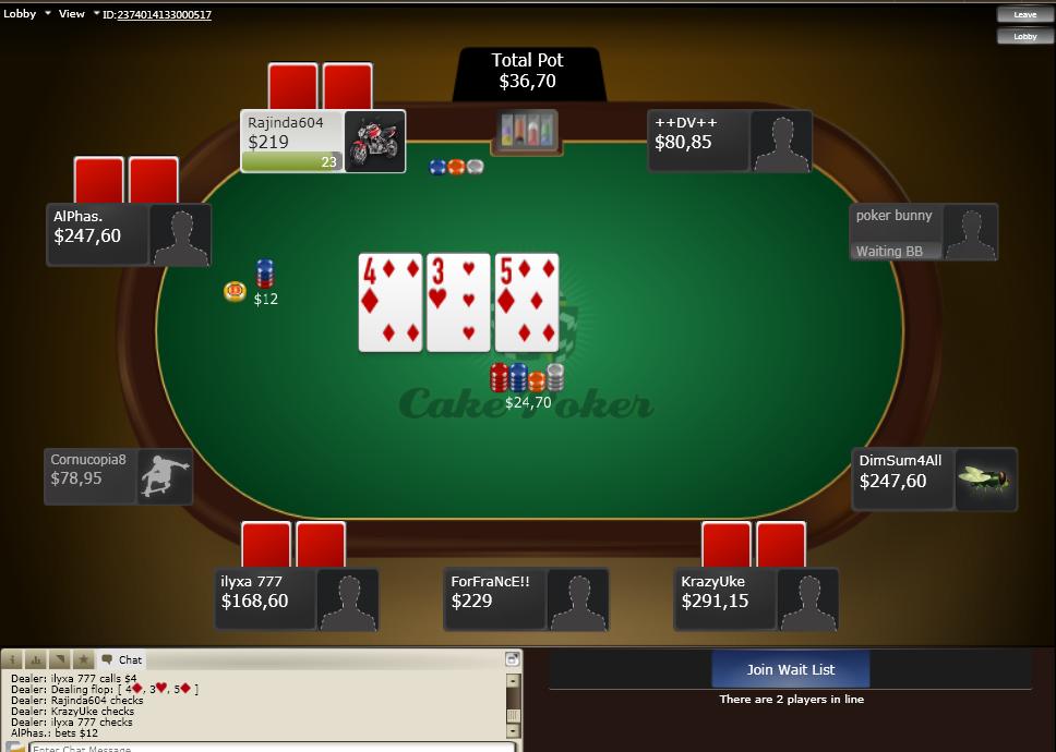 Cake poker holdem manager