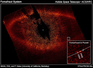 Hubble picture of the planet Fomalhaut b