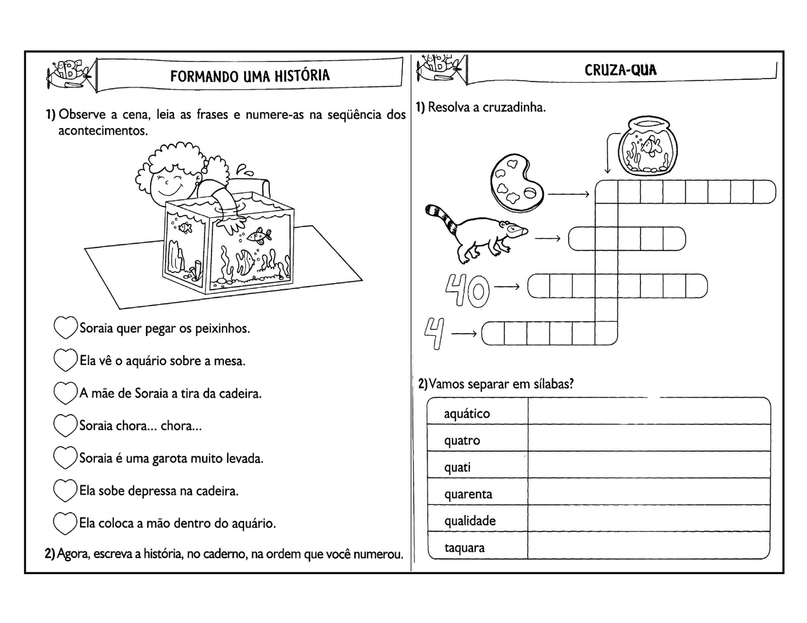 Atividades Com Qua Que Qui Quo 2 Ano